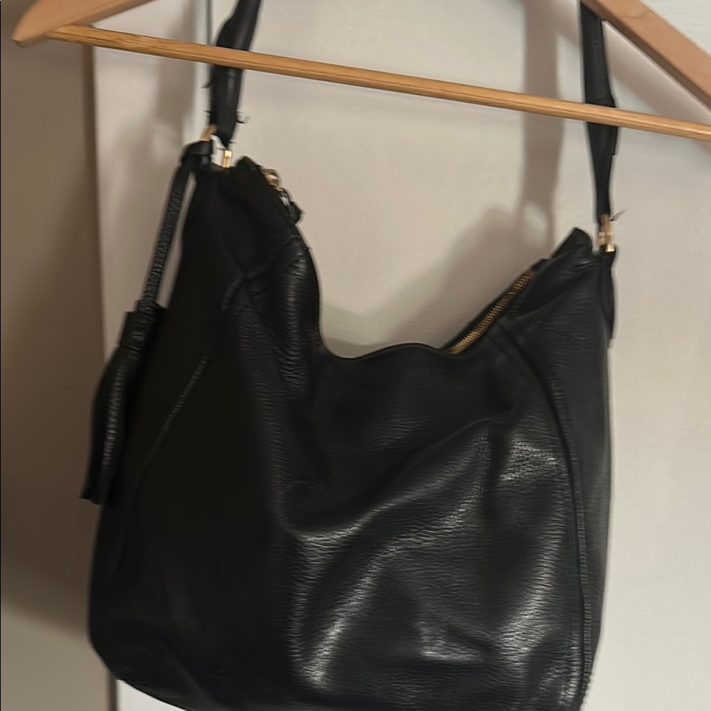 J. Crew Black Hobo Bag with Timeless Design